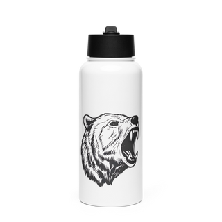 APM 1-25 83857277 Stainless Steel Water Bottle with a Straw Lid