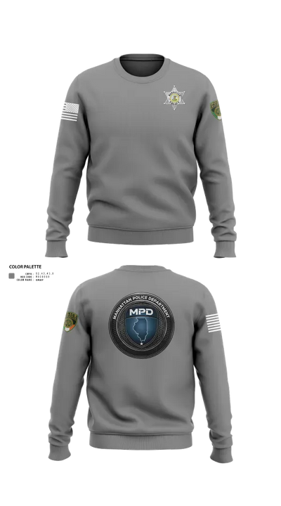 Manhattan Police Department 19421208 Crew Neck Sweatshirt - 151