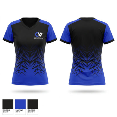 CW Women's Short Sleeve V-neck Shirt - 1