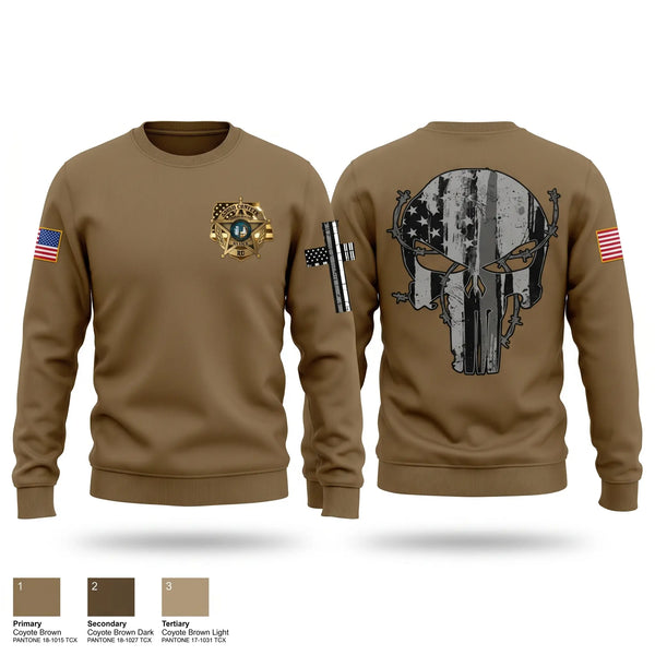 Crew Neck Sweatshirt, Ashe County Sheriff, Police, Teamtime, Team time, sublimation, custom sports apparel, team uniforms, spirit wear, spiritwear, sports uniforms, custom shirts, team store, custom team store, fundraiser sports, apparel fundraiser