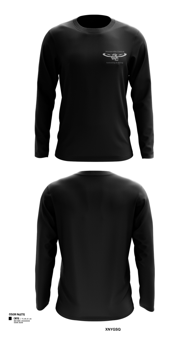 Long Sleeve Performance Shirt, Westerville Central Swimming & Diving, Swimming, Teamtime, Team time, sublimation, custom sports apparel, team uniforms, spirit wear, spiritwear, sports uniforms, custom shirts, team store, custom team store, fundraiser sports, apparel fundraiser