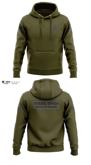 Hoodie, Federal bureau of prions, Police, Teamtime, Team time, sublimation, custom sports apparel, team uniforms, spirit wear, spiritwear, sports uniforms, custom shirts, team store, custom team store, fundraiser sports, apparel fundraiser