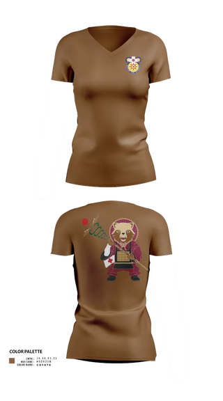 Womens Short Sleeve Vneck Shirt, MEDDAC-Japan, , Teamtime, Team time, sublimation, custom sports apparel, team uniforms, spirit wear, spiritwear, sports uniforms, custom shirts, team store, custom team store, fundraiser sports, apparel fundraiser