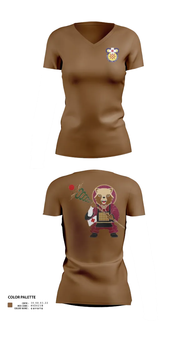 Womens Short Sleeve Vneck Shirt, MEDDAC-Japan, , Teamtime, Team time, sublimation, custom sports apparel, team uniforms, spirit wear, spiritwear, sports uniforms, custom shirts, team store, custom team store, fundraiser sports, apparel fundraiser