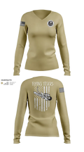 8-229th AHB 53377012 Women's Long Sleeve V-neck Shirt - 23