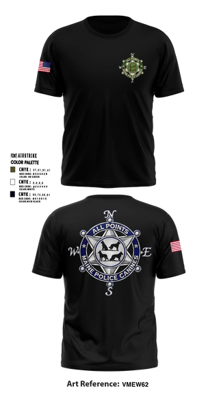 Short Sleeve Performance Shirt, Washington County SO Maine K9 Unit, Police, Teamtime, Team time, sublimation, custom sports apparel, team uniforms, spirit wear, spiritwear, sports uniforms, custom shirts, team store, custom team store, fundraiser sports, apparel fundraiser