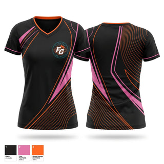 Womens Short Sleeve Vneck Shirt, Florida Grind, Softball, Teamtime, Team time, sublimation, custom sports apparel, team uniforms, spirit wear, spiritwear, sports uniforms, custom shirts, team store, custom team store, fundraiser sports, apparel fundraiser