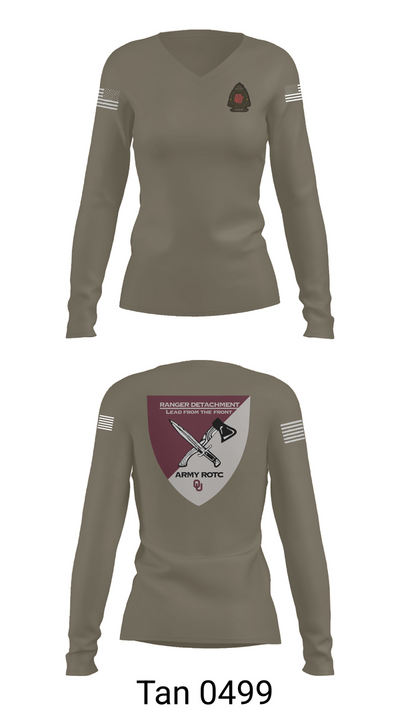 FY 25-26 OU RC Women's Long Sleeve V-neck Shirt - 77