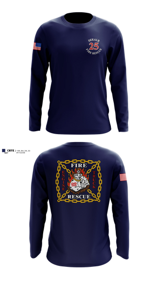 Long Sleeve Performance Shirt, Station 25, Fire Department, Teamtime, Team time, sublimation, custom sports apparel, team uniforms, spirit wear, spiritwear, sports uniforms, custom shirts, team store, custom team store, fundraiser sports, apparel fundraiser