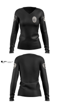 Ridgecrest Police Department 3388800 Women's Long Sleeve V-neck Shirt - 4