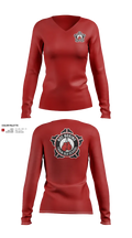 ROC Boxing 42913615 Women's Long Sleeve V-neck Shirt - 22