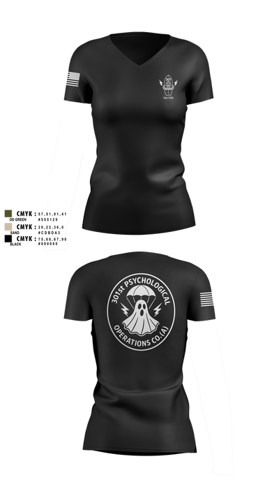301 76362745 Women's Short Sleeve V-neck Shirt - 2
