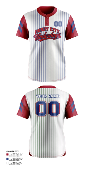 Two Button Softball Jersey, Derby City Underdogs, Baseball, Teamtime, Team time, sublimation, custom sports apparel, team uniforms, spirit wear, spiritwear, sports uniforms, custom shirts, team store, custom team store, fundraiser sports, apparel fundraiser