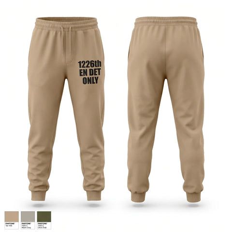Sweatpants, 1226th EN DET, Army, Teamtime, Team time, sublimation, custom sports apparel, team uniforms, spirit wear, spiritwear, sports uniforms, custom shirts, team store, custom team store, fundraiser sports, apparel fundraiser