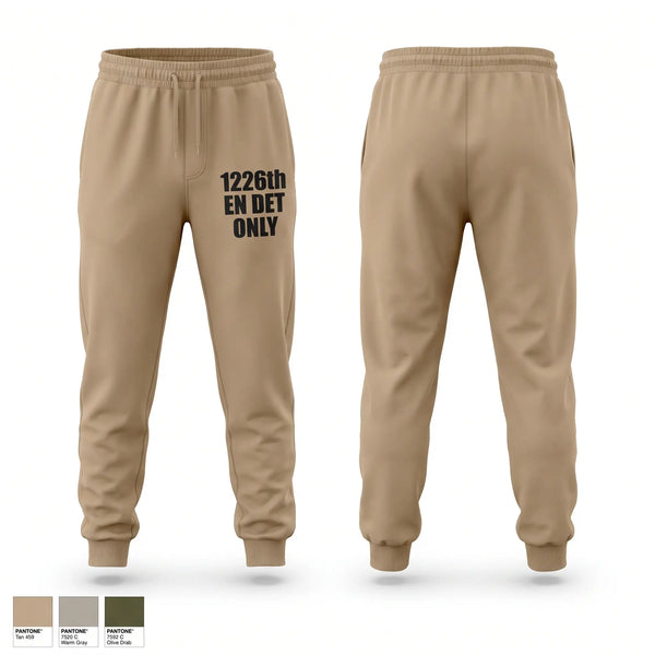 Sweatpants, 1226th EN DET, Army, Teamtime, Team time, sublimation, custom sports apparel, team uniforms, spirit wear, spiritwear, sports uniforms, custom shirts, team store, custom team store, fundraiser sports, apparel fundraiser