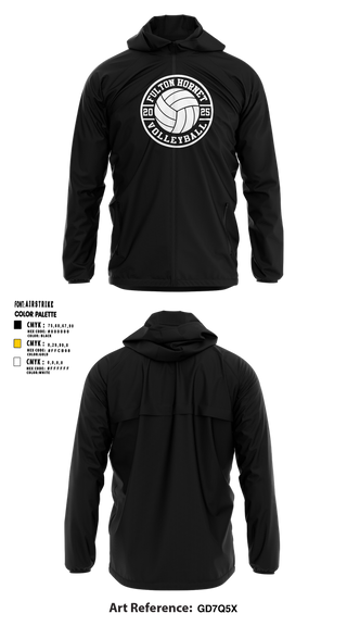 Windbreaker, Fulton Hornets Volleyball, Women's Volleyball, Teamtime, Team time, sublimation, custom sports apparel, team uniforms, spirit wear, spiritwear, sports uniforms, custom shirts, team store, custom team store, fundraiser sports, apparel fundraiser