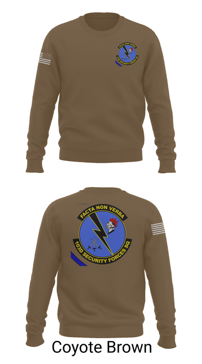 103d SECURITY FORCES SQUADRON 19845829 Crew Neck Sweatshirt - 5
