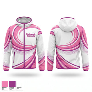 Windbreaker, Northwoods Knockouts, Softball, Teamtime, Team time, sublimation, custom sports apparel, team uniforms, spirit wear, spiritwear, sports uniforms, custom shirts, team store, custom team store, fundraiser sports, apparel fundraiser
