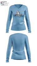 Lake Region High School Cross Country 61427028 Women's Long Sleeve V-neck Shirt - 2