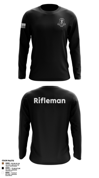 Long Sleeve Performance Shirt, Pershing Rifles, Army, Teamtime, Team time, sublimation, custom sports apparel, team uniforms, spirit wear, spiritwear, sports uniforms, custom shirts, team store, custom team store, fundraiser sports, apparel fundraiser