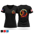 413th CSB 92943475 Women's Short Sleeve V-neck Shirt - 1