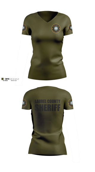 Womens Short Sleeve Vneck Shirt, Laurel county sheriffs, Police, Teamtime, Team time, sublimation, custom sports apparel, team uniforms, spirit wear, spiritwear, sports uniforms, custom shirts, team store, custom team store, fundraiser sports, apparel fundraiser
