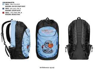 Gear Bag, Crismon Rattlers, Women's Basketball, Teamtime, Team time, sublimation, custom sports apparel, team uniforms, spirit wear, spiritwear, sports uniforms, custom shirts, team store, custom team store, fundraiser sports, apparel fundraiser