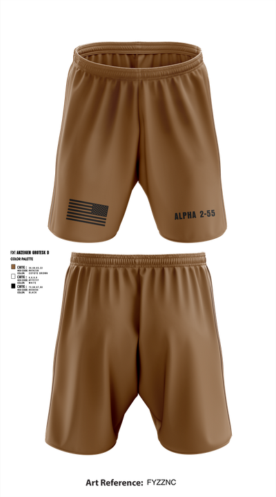 Alpha 2-55 54207796 Athletic Shorts With Pockets - 1