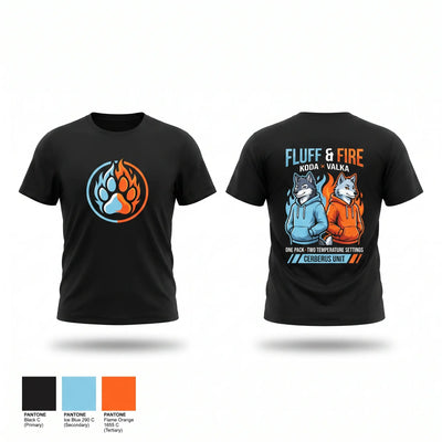 Fluff and fire Short Sleeve Performance Shirt - 2