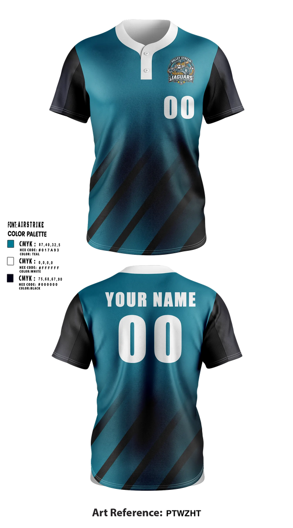 Two Button Softball Jersey, JAGUARS, Softball, Teamtime, Team time, sublimation, custom sports apparel, team uniforms, spirit wear, spiritwear, sports uniforms, custom shirts, team store, custom team store, fundraiser sports, apparel fundraiser