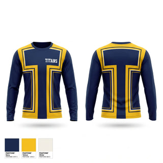 Long Sleeve Performance Shirt, Titans, Baseball, Teamtime, Team time, sublimation, custom sports apparel, team uniforms, spirit wear, spiritwear, sports uniforms, custom shirts, team store, custom team store, fundraiser sports, apparel fundraiser