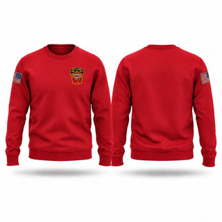 Crew Neck Sweatshirt, Pulaski Fire Department, Fire Department, Teamtime, Team time, sublimation, custom sports apparel, team uniforms, spirit wear, spiritwear, sports uniforms, custom shirts, team store, custom team store, fundraiser sports, apparel fundraiser