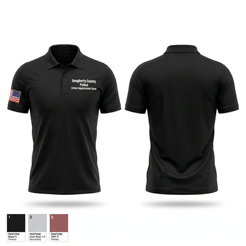 Short Sleeve Performance Polo, Dougherty County Police Crime Suppression Team, Police, Teamtime, Team time, sublimation, custom sports apparel, team uniforms, spirit wear, spiritwear, sports uniforms, custom shirts, team store, custom team store, fundraiser sports, apparel fundraiser