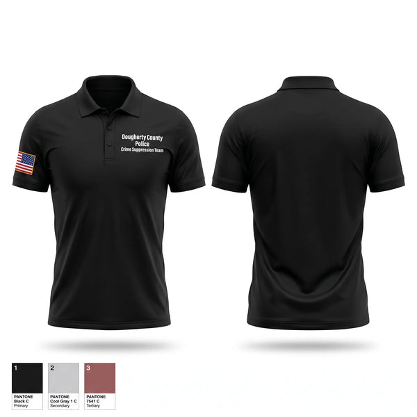 Short Sleeve Performance Polo, Dougherty County Police Crime Suppression Team, Police, Teamtime, Team time, sublimation, custom sports apparel, team uniforms, spirit wear, spiritwear, sports uniforms, custom shirts, team store, custom team store, fundraiser sports, apparel fundraiser