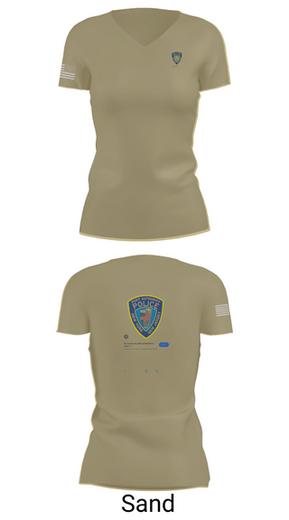 Womens Short Sleeve Vneck Shirt, Port Authority Police, , Teamtime, Team time, sublimation, custom sports apparel, team uniforms, spirit wear, spiritwear, sports uniforms, custom shirts, team store, custom team store, fundraiser sports, apparel fundraiser