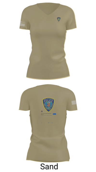 Port Authority Police 67694439 Women's Short Sleeve V-neck Shirt - 84