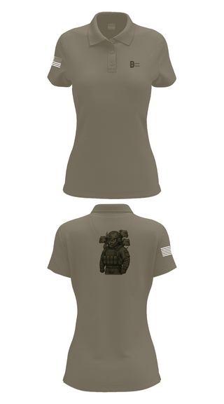 Womens Short Sleeve Performance Polo, Deployment & Distribution Flight, , Teamtime, Team time, sublimation, custom sports apparel, team uniforms, spirit wear, spiritwear, sports uniforms, custom shirts, team store, custom team store, fundraiser sports, apparel fundraiser