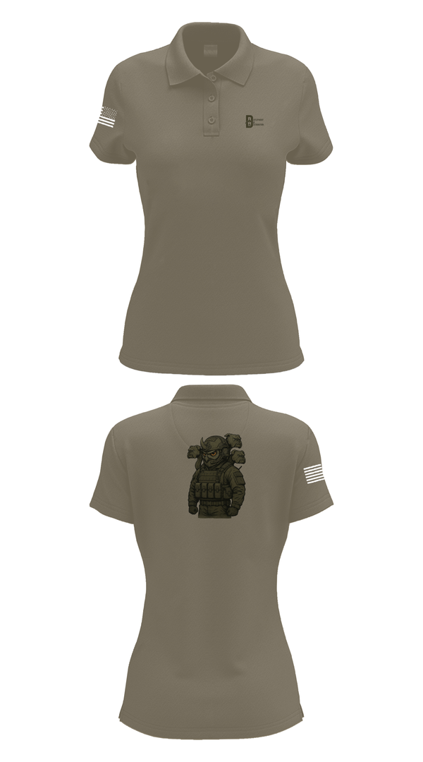 Womens Short Sleeve Performance Polo, Deployment & Distribution Flight, , Teamtime, Team time, sublimation, custom sports apparel, team uniforms, spirit wear, spiritwear, sports uniforms, custom shirts, team store, custom team store, fundraiser sports, apparel fundraiser