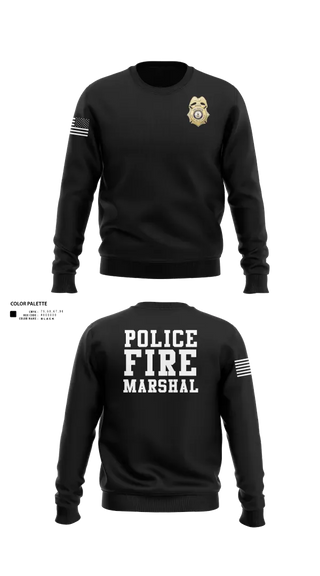 Crew Neck Sweatshirt, Falls Church Fire Marshal, Fire Department, Teamtime, Team time, sublimation, custom sports apparel, team uniforms, spirit wear, spiritwear, sports uniforms, custom shirts, team store, custom team store, fundraiser sports, apparel fundraiser