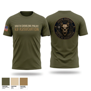 Old School Cotton Feel Shirt, South Carolina Police K9 Association, Police, Teamtime, Team time, sublimation, custom sports apparel, team uniforms, spirit wear, spiritwear, sports uniforms, custom shirts, team store, custom team store, fundraiser sports, apparel fundraiser