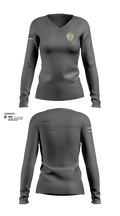 Wakarusa police 48421834 Women's Long Sleeve V-neck Shirt - 3