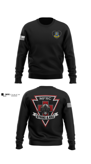 Crew Neck Sweatshirt, 2-502 MFRC MED, Army, Teamtime, Team time, sublimation, custom sports apparel, team uniforms, spirit wear, spiritwear, sports uniforms, custom shirts, team store, custom team store, fundraiser sports, apparel fundraiser