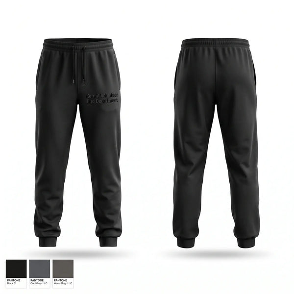 Sweatpants, Kermit volunteer Fire Department, Fire Department, Teamtime, Team time, sublimation, custom sports apparel, team uniforms, spirit wear, spiritwear, sports uniforms, custom shirts, team store, custom team store, fundraiser sports, apparel fundraiser