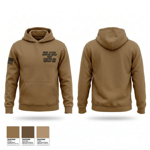 Hoodie, Naval Special Warfare Group Eight Logistics and Support Unit, Navy, Teamtime, Team time, sublimation, custom sports apparel, team uniforms, spirit wear, spiritwear, sports uniforms, custom shirts, team store, custom team store, fundraiser sports, apparel fundraiser