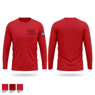 Long Sleeve Performance Shirt, Beaverton Fire Rescue, Fire Department, Teamtime, Team time, sublimation, custom sports apparel, team uniforms, spirit wear, spiritwear, sports uniforms, custom shirts, team store, custom team store, fundraiser sports, apparel fundraiser