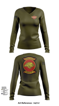 MWSS-273 Women's Long Sleeve V-neck Shirt - 1