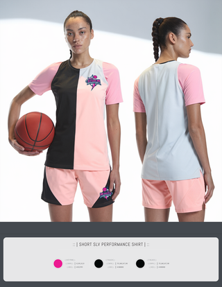 Short Sleeve Performance Shirt, Lady Storm, Women's Basketball, Teamtime, Team time, sublimation, custom sports apparel, team uniforms, spirit wear, spiritwear, sports uniforms, custom shirts, team store, custom team store, fundraiser sports, apparel fundraiser