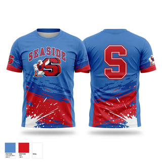 Soft Poly Tee Cotton Like Feel, Seaside seagulls, Softball, Teamtime, Team time, sublimation, custom sports apparel, team uniforms, spirit wear, spiritwear, sports uniforms, custom shirts, team store, custom team store, fundraiser sports, apparel fundraiser