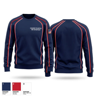 Crew Neck Sweatshirt, Canadian Volunteer Fire Department, Fire Department, Teamtime, Team time, sublimation, custom sports apparel, team uniforms, spirit wear, spiritwear, sports uniforms, custom shirts, team store, custom team store, fundraiser sports, apparel fundraiser