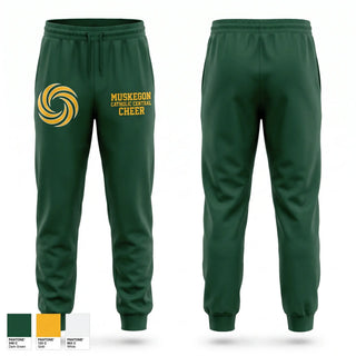 Sweatpants, Muskegon Catholic Central Cheer, Cheer, Teamtime, Team time, sublimation, custom sports apparel, team uniforms, spirit wear, spiritwear, sports uniforms, custom shirts, team store, custom team store, fundraiser sports, apparel fundraiser